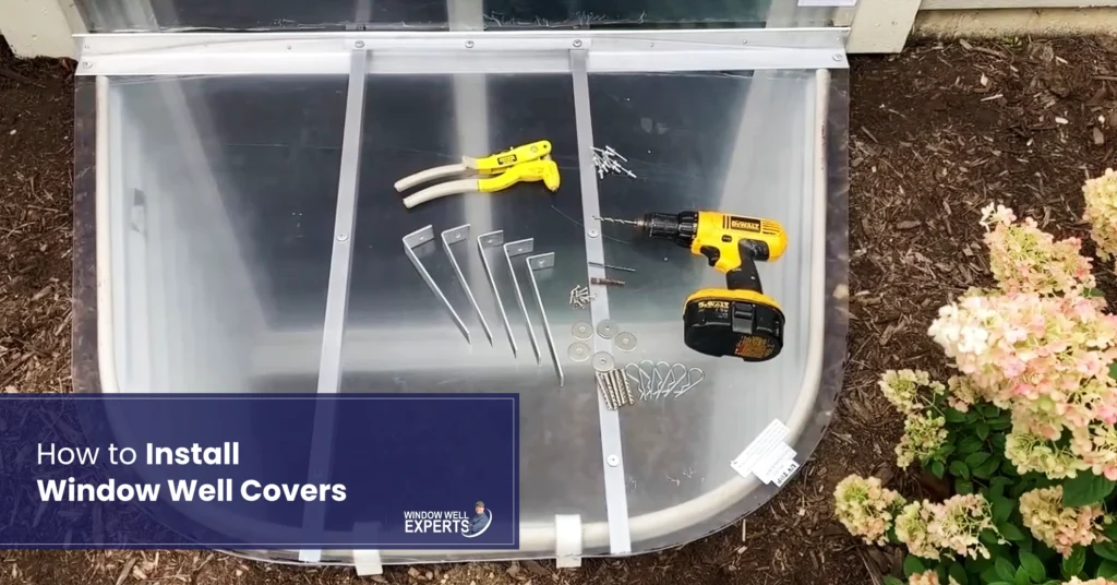 How to install window well cover