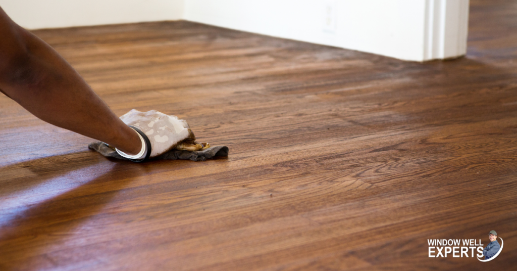 Refinishing hardwood floor