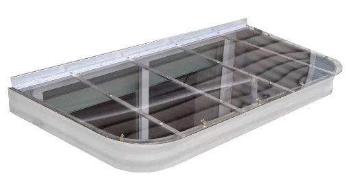 Polycarbonate window well cover