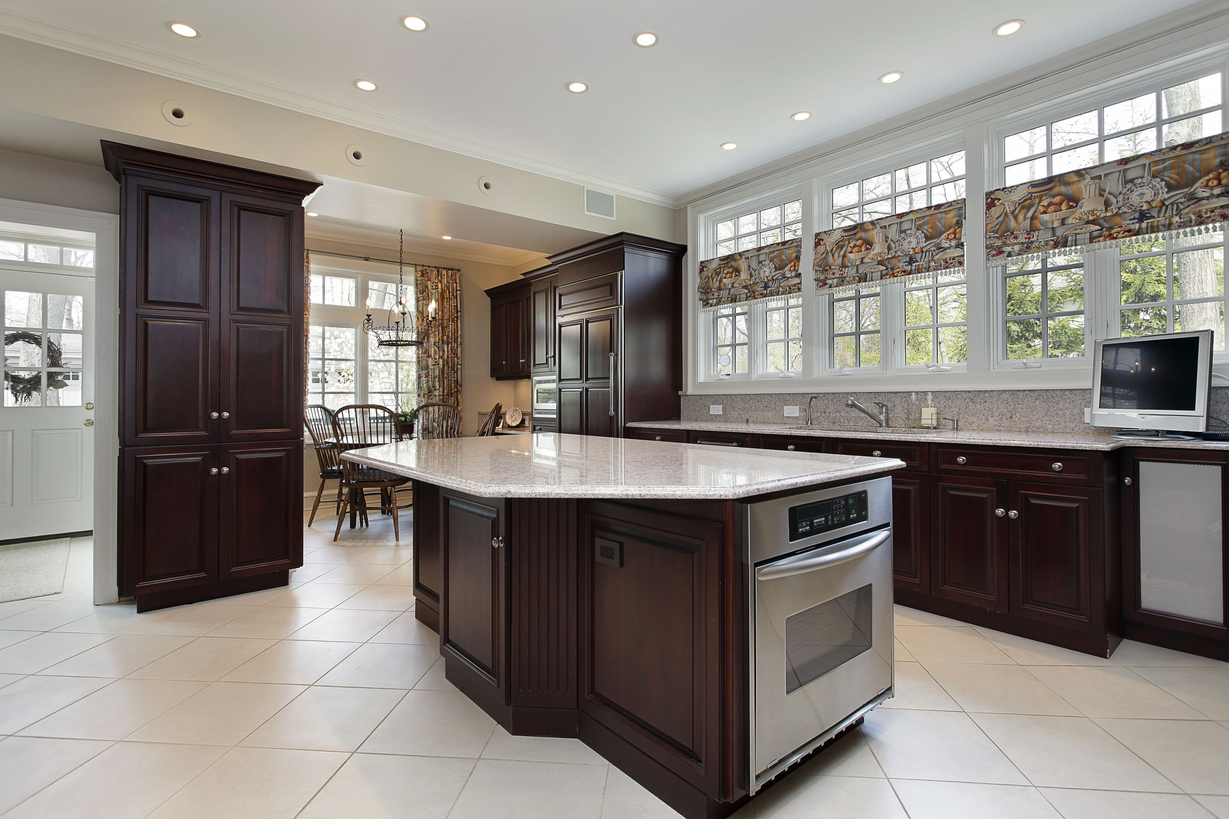 kitchen island, cooking area
