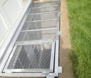 103 x 36 Grate with Escape Hatch on Extra Large Wells