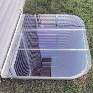 47” x 37” Flat cover, Metal well
