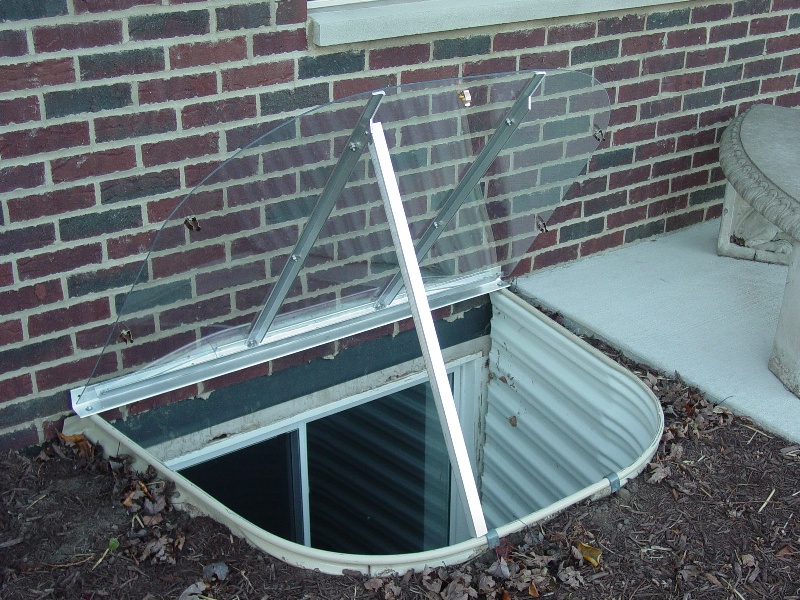 53x38 Open Basement Egress Cover with Hinge