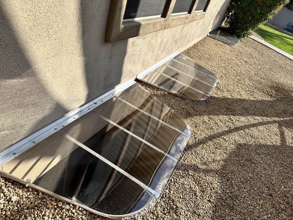 egress window well drainage