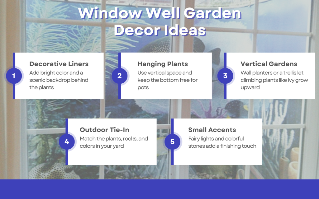 window well garden decor ideas