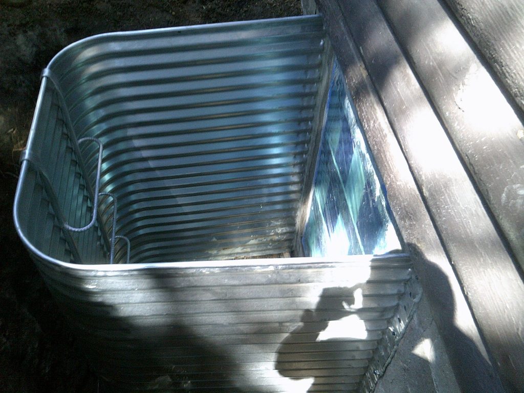 Metal Window Well Egress Size during installation