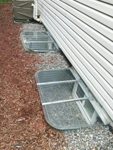 50x25 Sloped Covers on metal wells